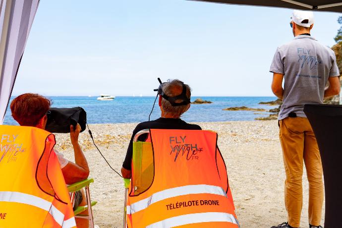 Pilotage de drone en immersion pour du public